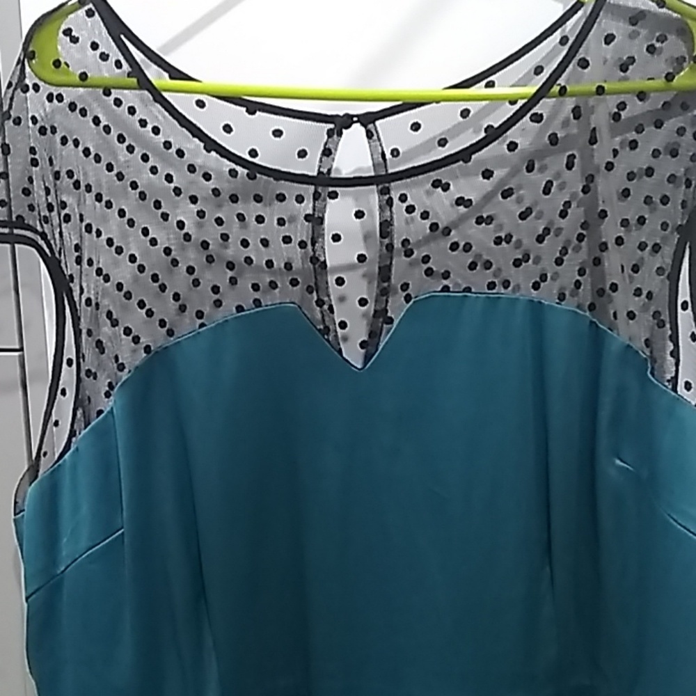 Steve Harvey  Green silk plum dress - Picture 5 of 7